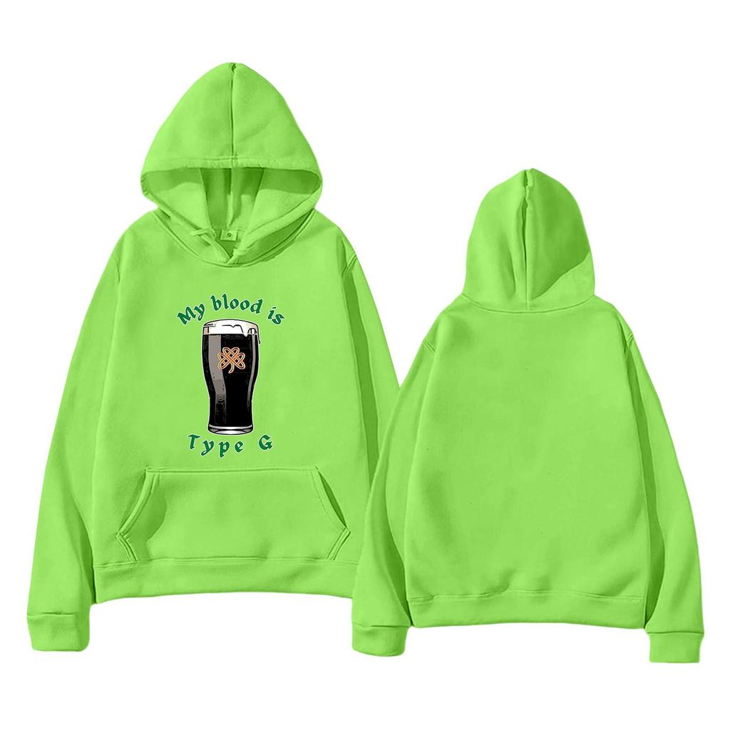 Unisex Fashion Lightweight Long Sleeve Pullover With Pockets Printed Hoodie