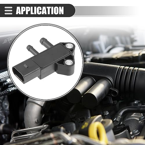 Motoforti Car Manifold Air Pressure Sensor Replacement for Mazda 3 Plastic No. 22627-AA500 Black