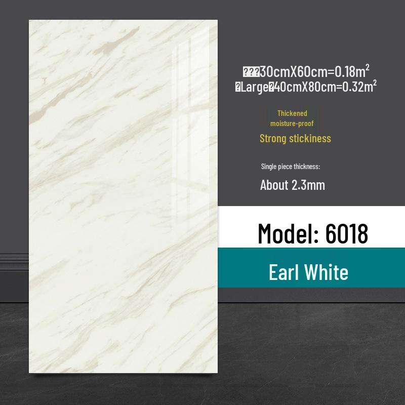 Wasserdichter Marmor Fliesenaufkleber: Selbstkleidende, schimmelresistente PVC-Wandverkleidung für Küchen & Bäder