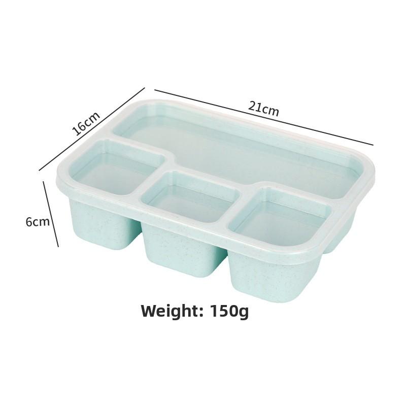 Rectangular Food-Sealed Compartmentalised Lunchbox for Students and Office Workers