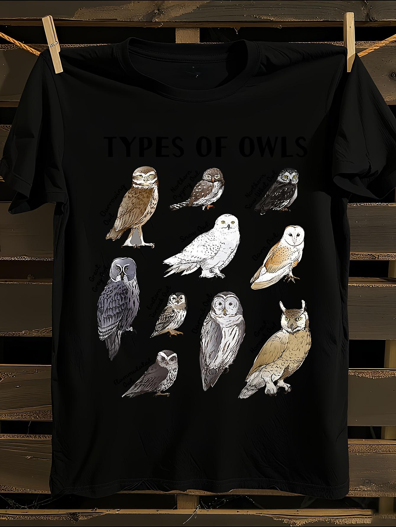 and Cute Owl Lover T-shirt S