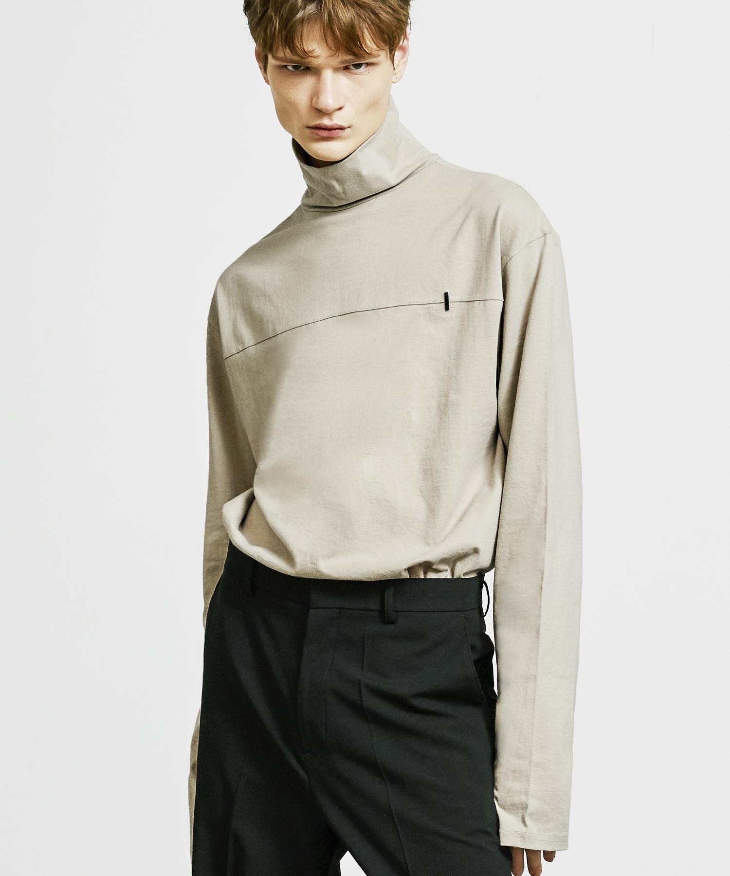 Ssy Back Button Long Sleeve Chesttip Turtleneck Ivory Ivory/Free