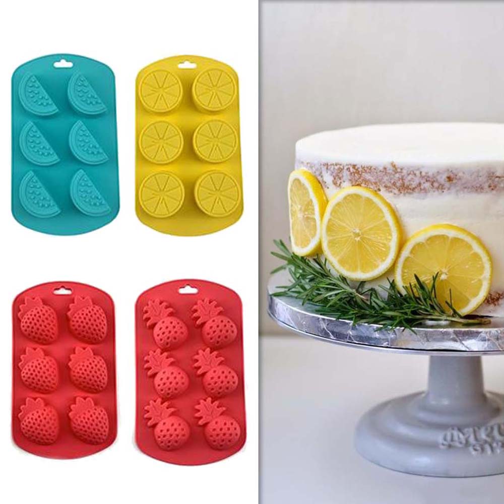 Fondant Lemon Strawberry Pineapple Chocolate Making Jelly Mold Baking Tool Cake Decoration