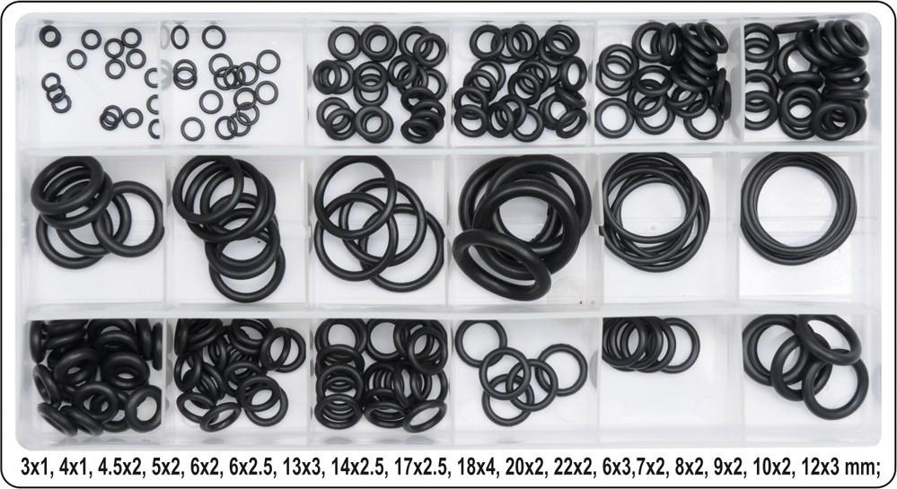 RUBBER O-RING SET 225 PCS YT-06877 YATO