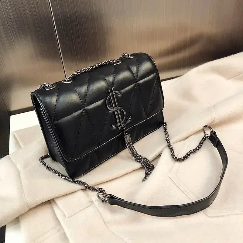 Simple Oblique Straddle Bag Fashionable and Advanced Fashionable and Fashionable One Shoulder Chain Small Bag
