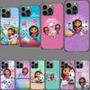 Cartoon Gabbys Dollhouse Phone Case For Iphone 16E 15 Pro 14 Plus 17E 16 17 Pro Max Air 11 12 13 Mini Shockproof Capa Cute Co