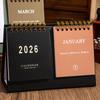 2026 Desk Calendar Mini Portable Simple English Handmade Desktop Decoration Office Daily Record Study Decor Desk Accessories