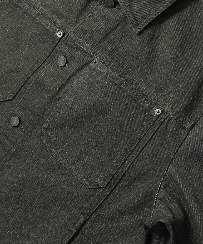 Ucla Unisex Retro Preppy Denim Trucker Jacket [Khaki] (Ub9Dj03)