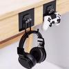 Adhesive Wall-Mounted Headphone Holder: Punch-Free Headset Hanger & Storage Hook