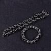 Kalen  Retro Stainless Steel Twisted Chain Bracelet for Men's Skull Punk Style Unique Bracelet Trendy Jewelry Chunky Accessories