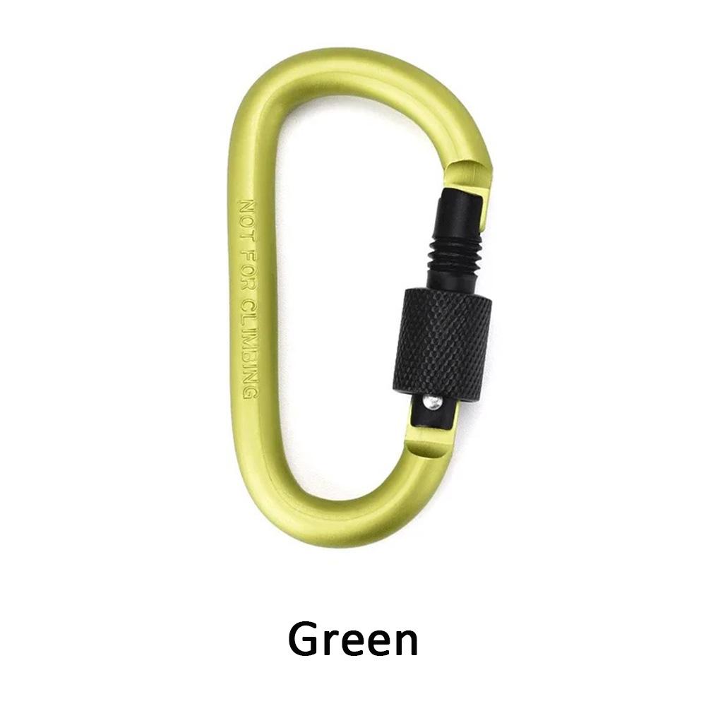 10pcs Carabiner Hooks Outdoor Travel Camping Buckle Clip Aluminum Alloy Survival Snap Hook Gear.