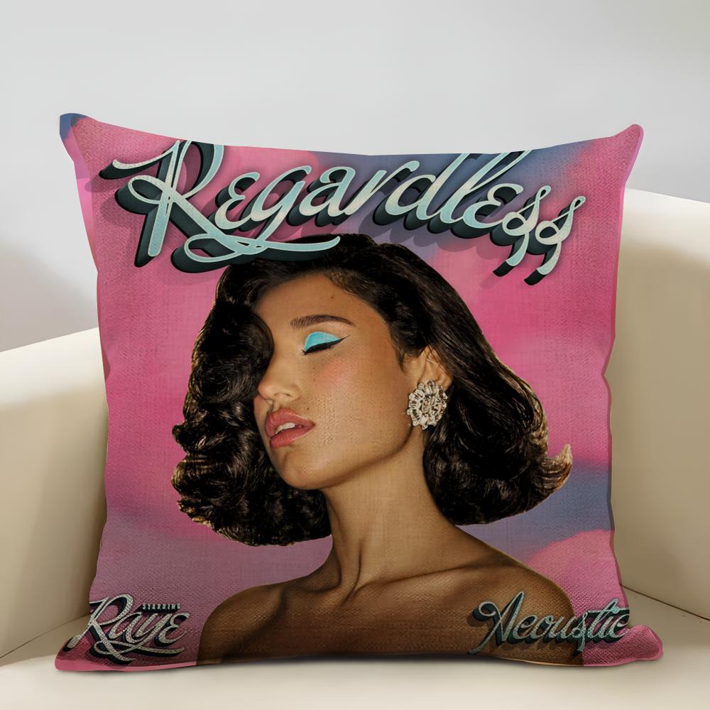Raye Album Cushion Cover Household Decoration Linen Sofa Cushion Cover: Skin-Friendly & Breathable with Invisible Zipper