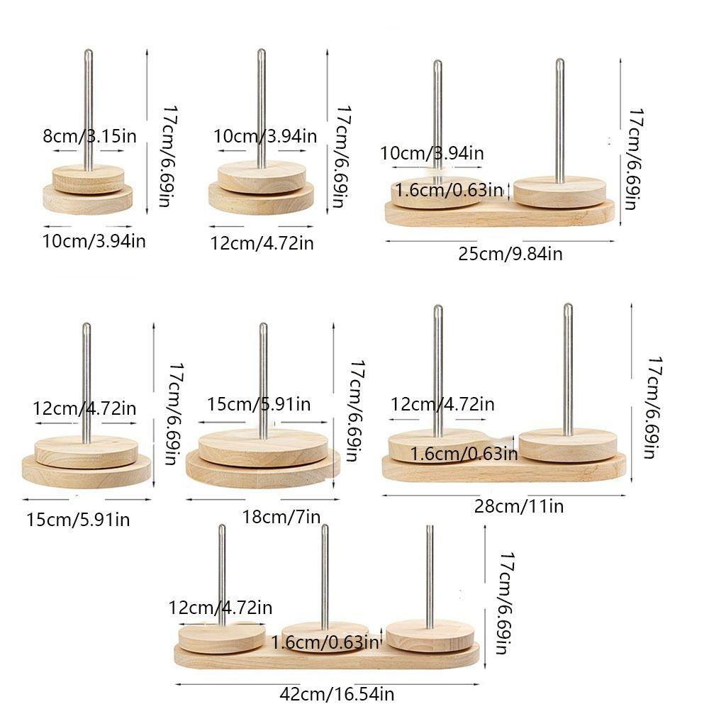 Wooden Yarn Rotating Tool Portable Thread Holder Auxiliary Tool Yarn Ball Holder  Crochet Work
