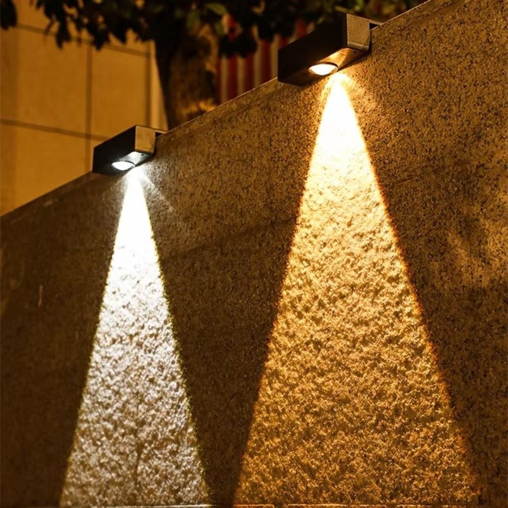 Super Bright Wall Mount Lamp Energy Saving Wall Washer Light LED Solar Garden Lights  Garden