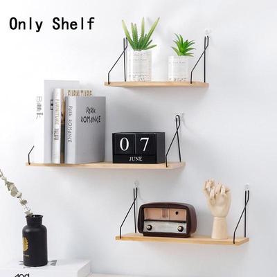 S M L Wall Wooden Mounted Shelf With Iron Hook Hanging Storage Holder Home Decoration At A Low On Joom E Commerce Platform - Wall Mount Wood Shelf With Metal Clothes Rod S M L Wall Wooden Mounted Shelf With Iron Hook Hanging Storage Holder Home Decoration At A Low On Joom E Commerce Platform - Wall Mount Wood Shelf With Metal Clothes Rod