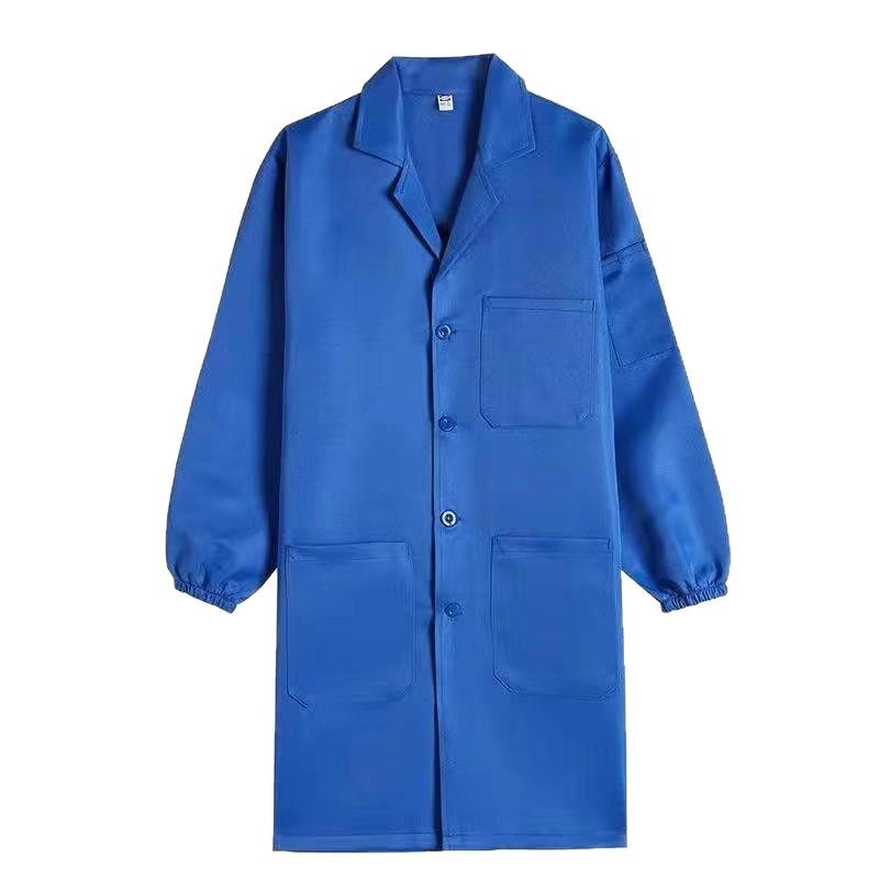 Unisex Dustproof Mechanic's Long Sleeve Work Coat - Wear & Dirt Resistant for Labor Protection