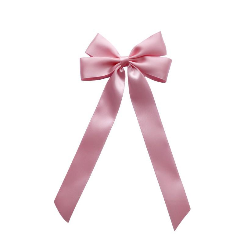 Ballet Style Ribbon Bow Crocodile Hair Clip – New Princess Hair Accessory