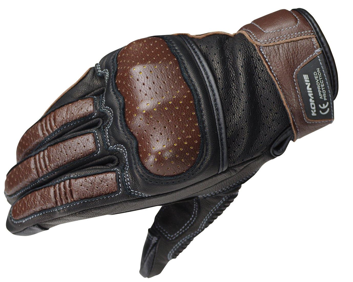 

KOMINE Motorcycle CE Protective Leather for and Genuine CE Stretch Protector Gloves, Gloves, Brown, XL, GK-217 1167, Spring, Summer, Autumn, Leather,