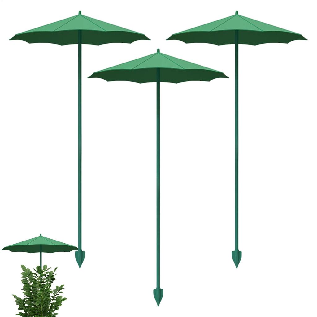 3pcs Plant Umbrella for Potted plants Seedlings sunshade umbrella UV-protective garden Plant Shades for Vegetables Seedlings