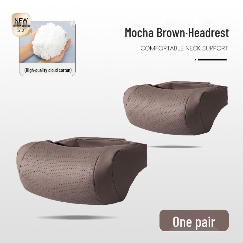 Kashidon Headrest & Lumbar Support Pillow for Maybach S-Class Mercedes Car Seat