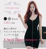 Coco Yuka Tight Sexy Mini Dress with Zipper and Sleeveless Chest Size & Women's (Black, S)