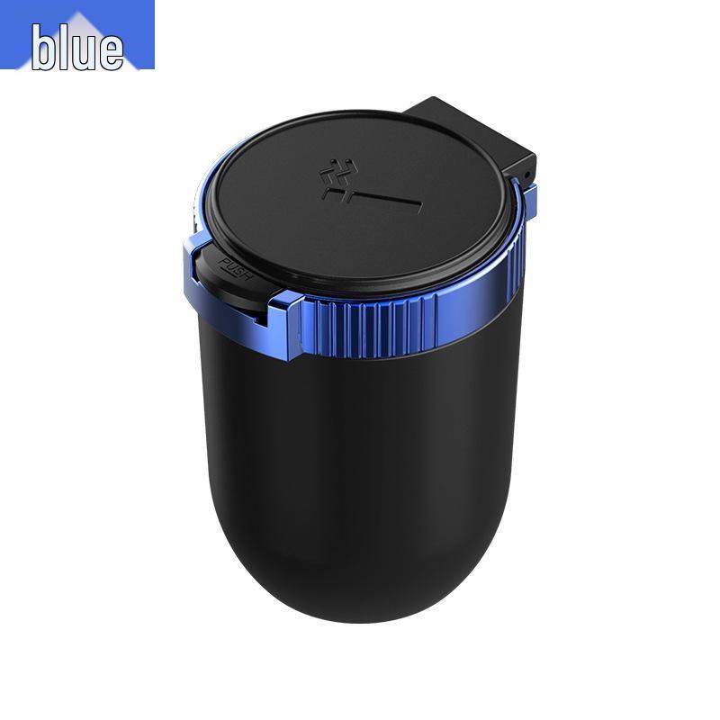 LED Portable Car Ashtray with Lid - Multifunctional & Personalized Design