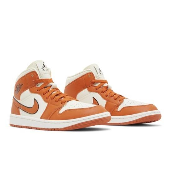 

Women s Air Jordan 1 Mid SE Sport Spice Retro Sneakers DV1302-100 EU 36 помаранчевий