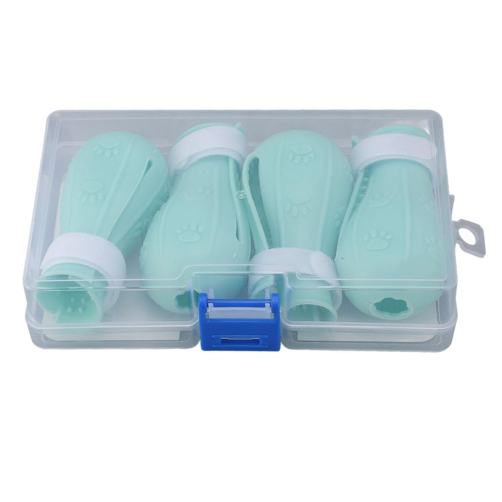 4pcs Silicone Cat Foot Covers Anti Slip Cat Boots Multifunctional Cat Shower Foot Cover Soft Cat Paws Protector Shoes