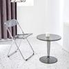 Creative Acrylic Side Table Corner Table Small Round Modern Desks Negotiation Coffee DeskTransparent Small Coffee Desk