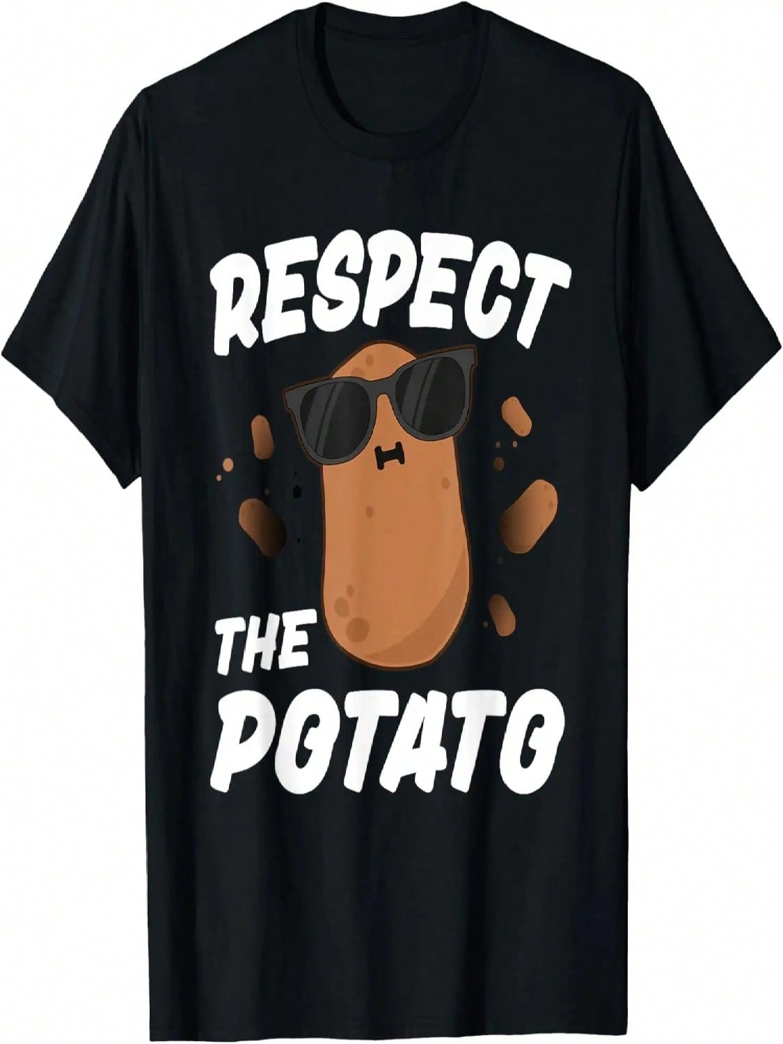 Respect The Potato For Boys Funny Vegetable T-Shirt S разноцветный