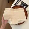Calcinhas para Mulheres Cuecas de Cintura Baixa com Bordas de Fungo Preto Fofas Simples de Algodão Respirável Calcinhas Triângulo