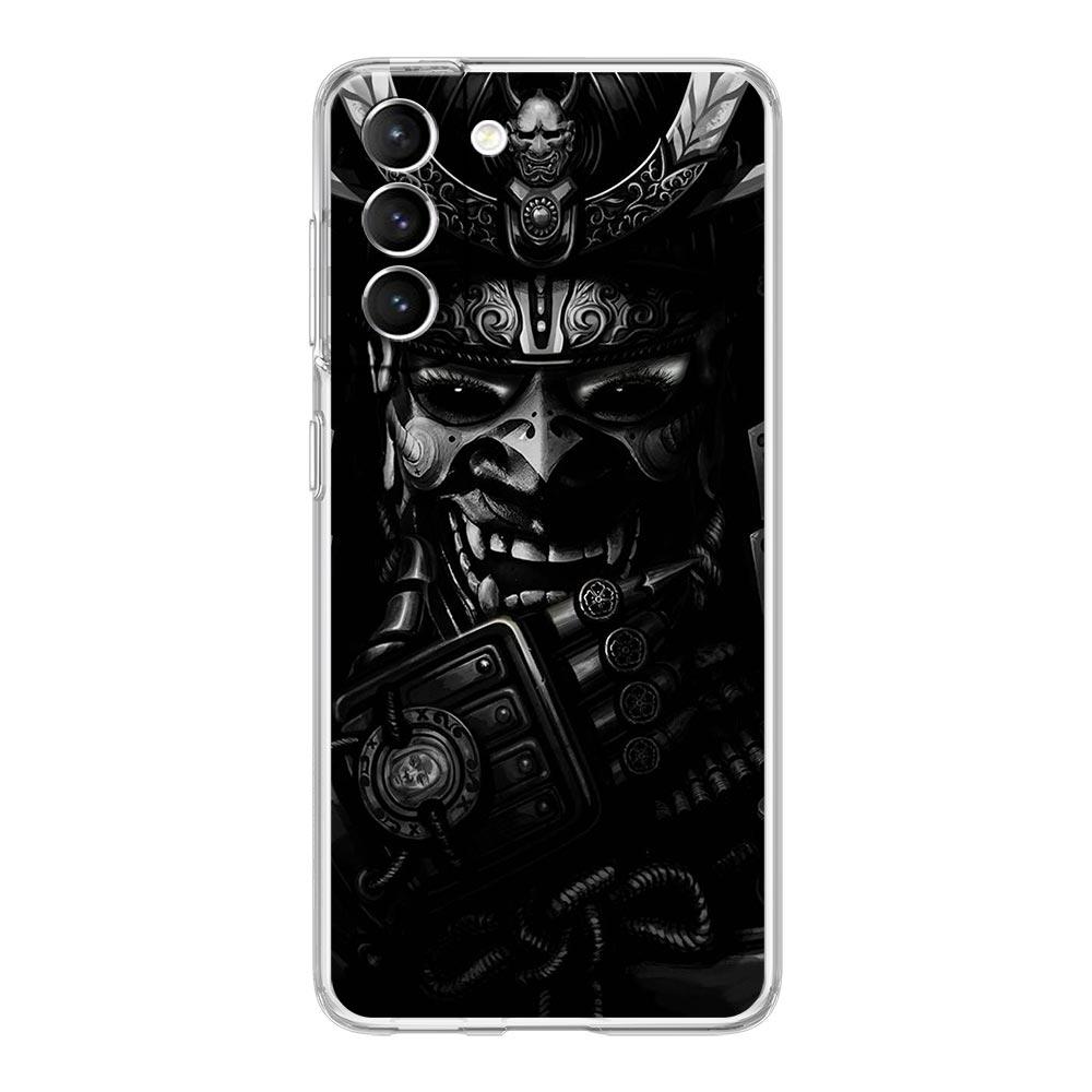 

Samurai Hannya Mask Ghost Phone Case For Samsung Galaxy S25 S24 Plus S23 FE S22 S21 S20 Ultra 5G S10 S10E Soft Clear Cover Samsung S23 FE