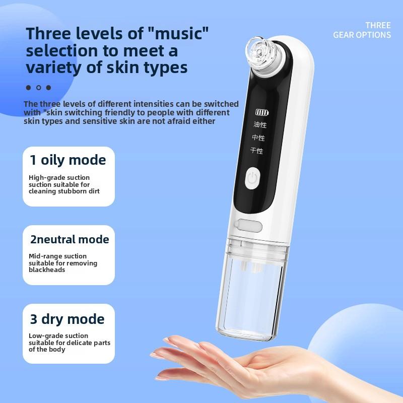 Large Suction Ultra-micro Beauty Introducer, Electric Blackhead Suction Face Wash Instrument, Ultra-micro Bubble Cleansing Instrument