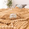 Summer Blankets Bed Coral Fleece Blanket for Sofa Throws Striped Warm Plaid Fleece Bed Cover Flannel Blanket