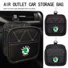 Car Air Outlet Storage Box Phone Lipstick Lighter Glasses Organizer For S Kodiaq Octavia 2 3 Yeti Karoq Rapid Fabia VII Xkzm13
