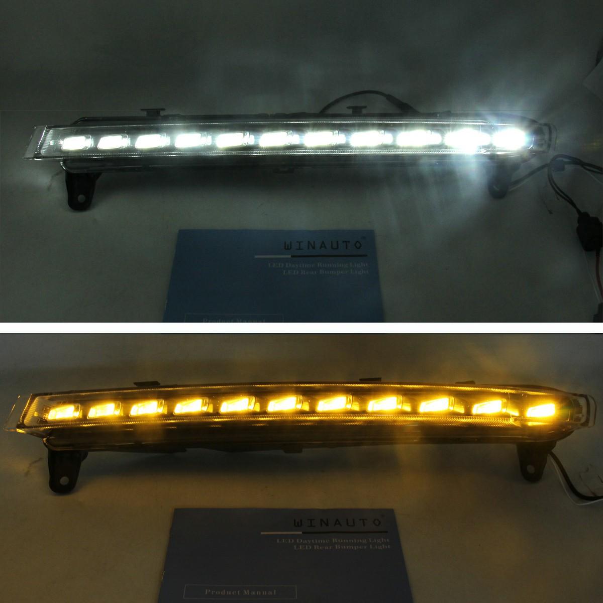 

MCL065BMY For Q7 2006-2009 1 Pair LED Daytime Running Light Car Turn Signal Lamp Type A