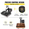5 In 1 Heat Press Transfer Machine 12x15inch with 34” Vinyl Cutter Plotter Machine Kit Art Craft Printer Sublimation(34”/870mm) Limation (34”/870mm)