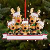 Resin Reindeer Family Pendant Elk Family Christmas Decoration Elk Hanging Ornament  DIY
