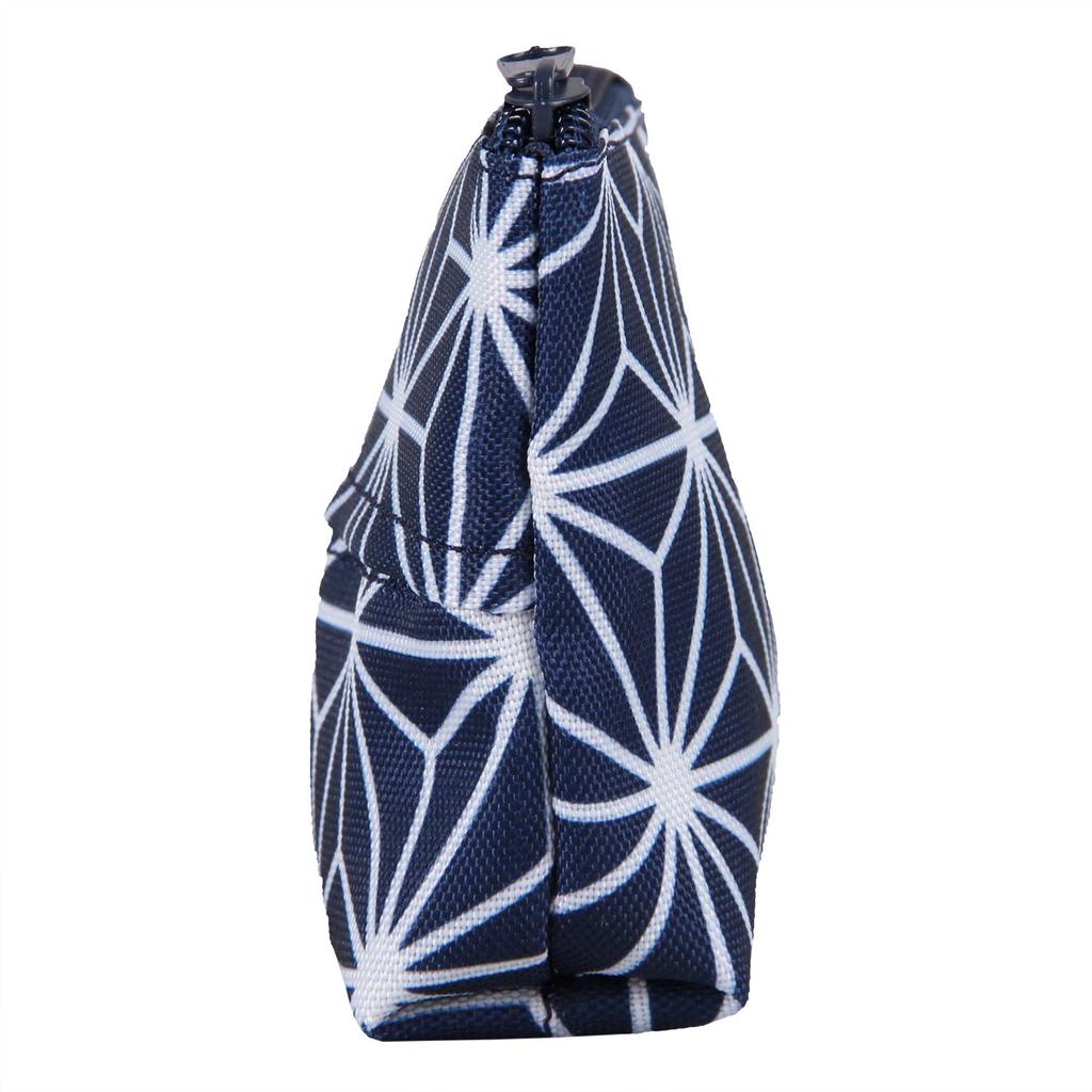 Astro Cosmetic Navy Japanese Hemp Leaf Tissue Small Item Pouch, Blue, Pattern, Case, Case, Compact, 880-12