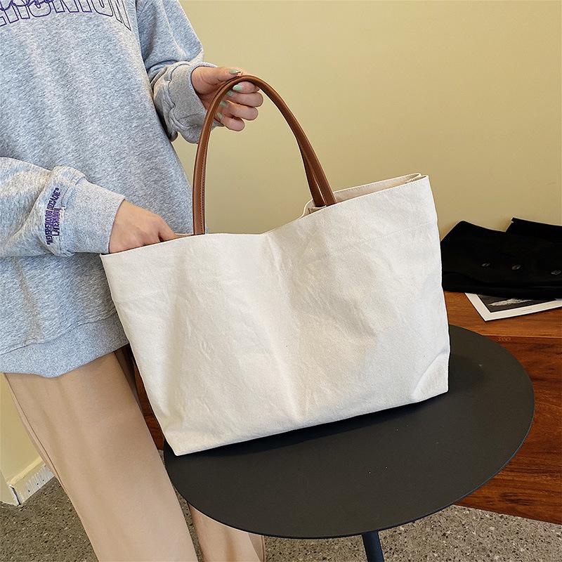 2024 Trendy Women's Canvas Crossbody Tote Bag