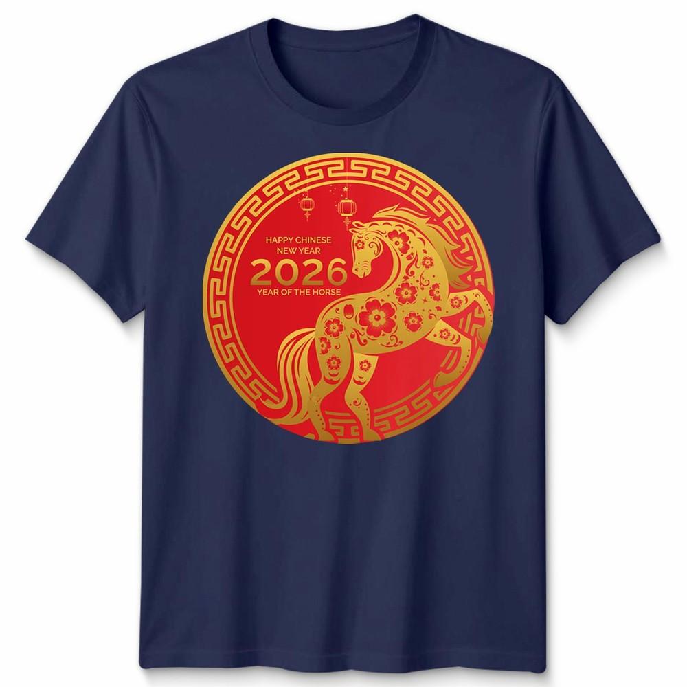 Chinese New Year 2026 Year Of The Horse Lunar Zodiac Unisexs Unisexs T Shirt