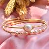 2024 New Style Natural Freshwater Pearl 14K Gold Filled Female Bangle  For Women Birthday Gifts Hot Sell No Fade