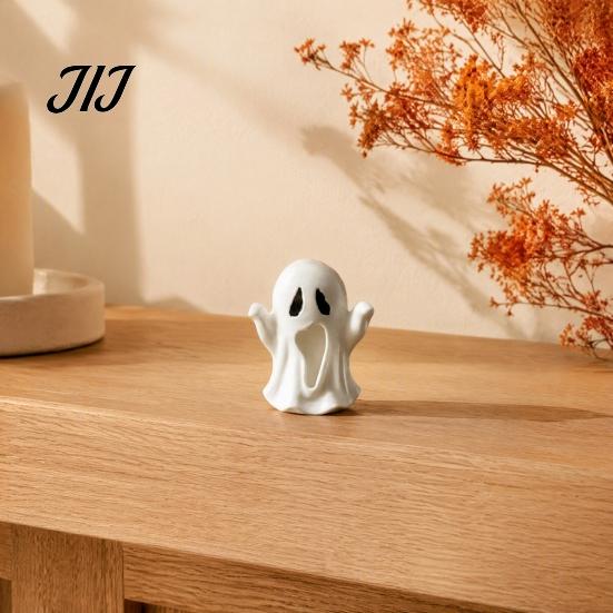 Personalized Halloween Gift 3D Printed Ghost Figurine, Spooky Small Statue, Modern Minimalist Decor Cute Desktop Decoration for Party Tabletop Mantel