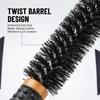 Salon Professionelle Mini-Rundbürste 1/2 Stück 16 mm/22 mm Verdrehtes Design Leicht für kurzes langes Haar DIY Friseur