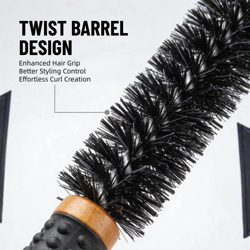 Salon Professionelle Mini-Rundbürste 1/2 Stück 16 mm/22 mm Verdrehtes Design Leicht für kurzes langes Haar DIY Friseur