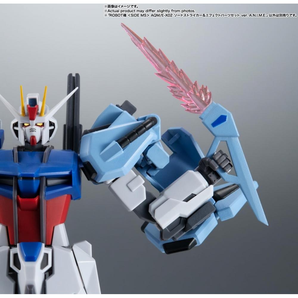 TAMASHII NATIONS ROBOT Spirits Mobile Suit Gundam SEED AQME-X02 Sword Striker & Effect Parts Set ver. A.N.I.M.E. Approx. 165mm ABS&PVC Painted Movable