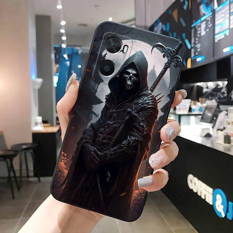 

Чохол Grim Reaper Skull Skeleton для OPPO A78 A54S A17 A57S A74 A78 A91 A96 A94 Realme GT Master X3SuperZoom Reno 7 10 11 pro OPPO Reno11