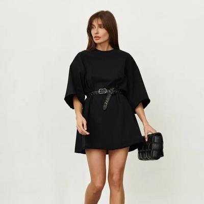 Dames Zomer Oversized Dames Casual Lente 260g Katoenen T-shirt Effen Kleur Korte Mouw Dames Losse Tops