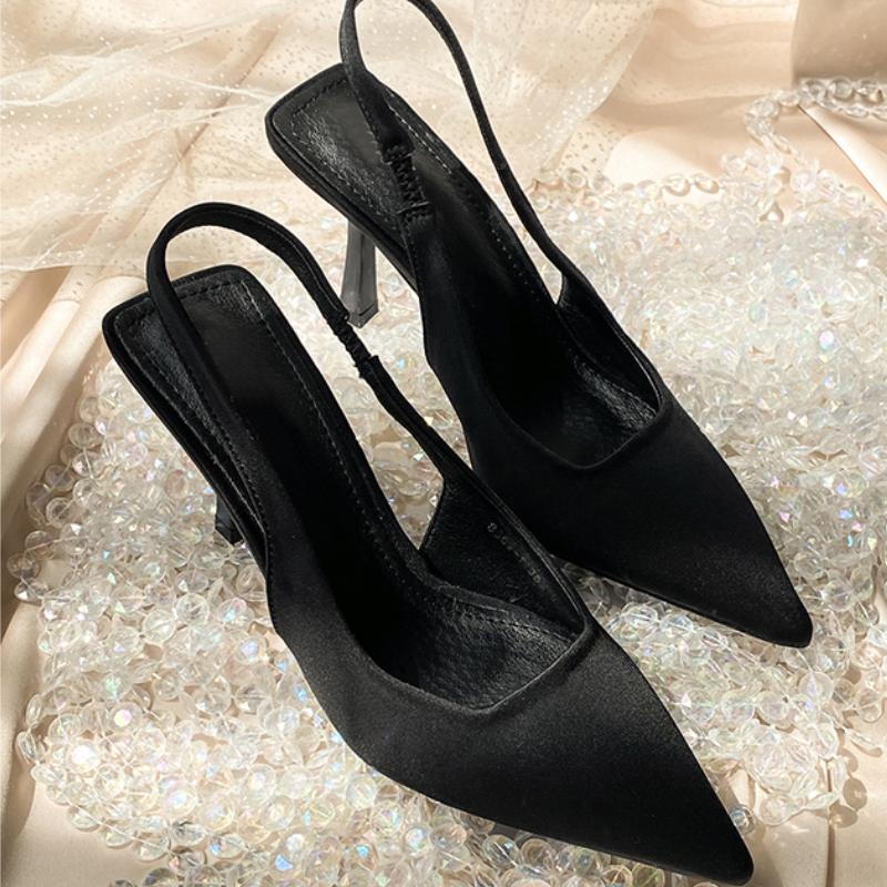 

Мода 2025 Мода Туфли на высоком каблуке Женские Вечерние туфли Бренд Женские туфли на каблуке Женские туфли-лодочки Тонкий каблук 7 см Черный Розовый Новые 34 чёрный