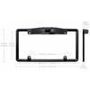License Plate Frame Monitor Parking Sensor Radars Rearview Backup Camera 3 in 1